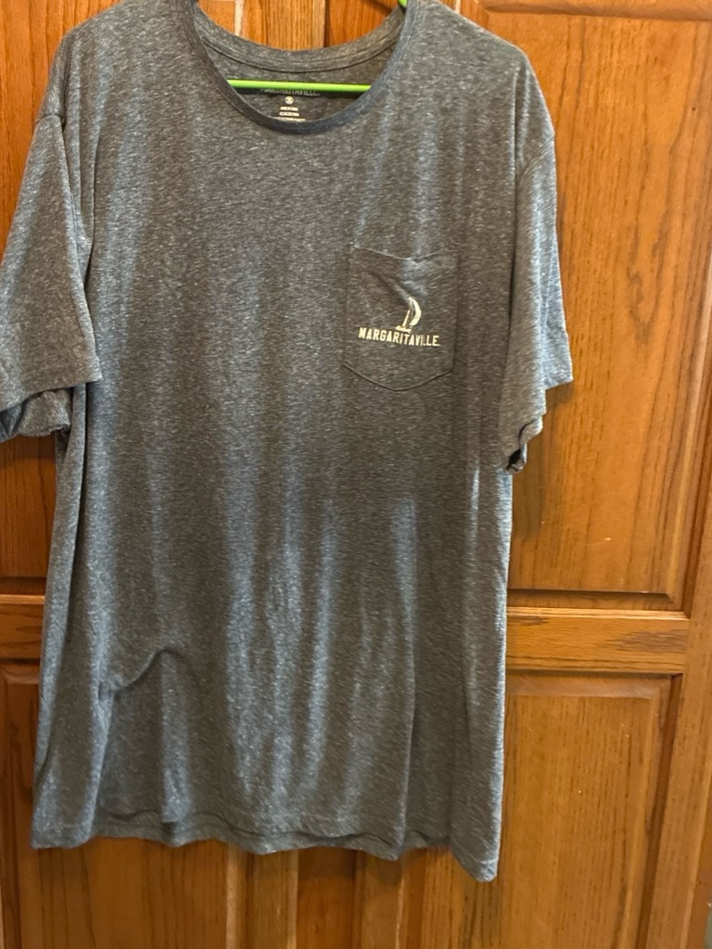Margaritaville Heather Gray Short Sleeve Pocket Tee size 3 xl